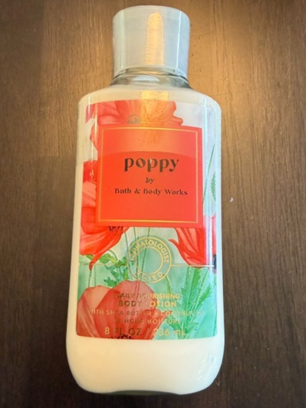 NEW Bath & Body Works Poppy Body Lotion 8oz (Discontinued Scent)